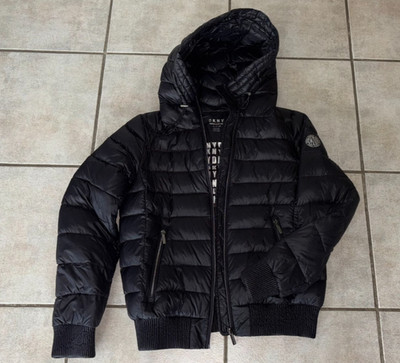 DKNY Steppjacke Gr.S  Daunen schwarz mit Kapuze