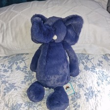 Jellycat Original Bashful Blue Elephant Soft Toy BNWT and Dust Bag RETIRED NEW