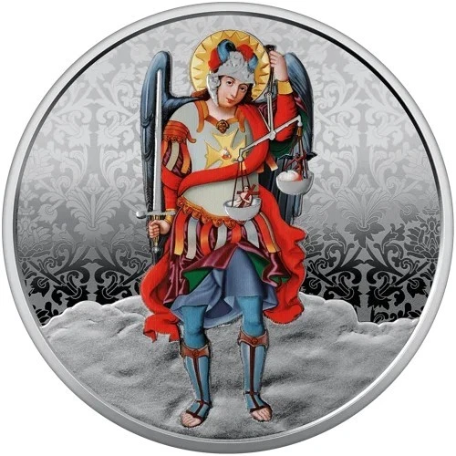 Ukraine , Ten Hryvnya ,  10 UAH Archangel Michael Military Silver 2025