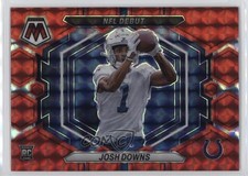 2023 Panini Mosaic NFL Debut Red Mosaic Prizm Josh Downs #ND-15 gu3