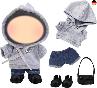 17 cm Doll Clothes Puppen, Grau Sport Puppe Kleidung Zubehör Set mit Sport 
