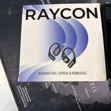 Raycon Essential Open Earbuds - Wireless Bluetooth Headphones - Black Open Box
