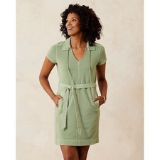 Tommy Bahama Women's Size M Sunray Cove Short Sleeve Cotton Mini Dress Pockets