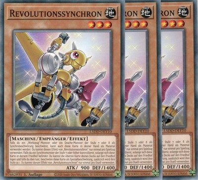 yugioh 3x Revolutionssynchron L5DD-DEY10 COMMON 1AUFLAGE DEUTSCH