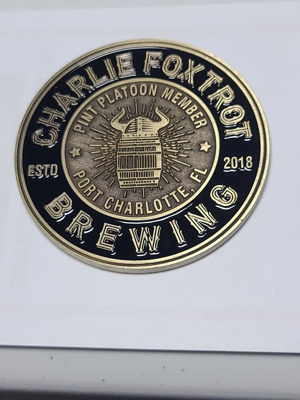 Charlie Foxtrot Brewing 2018 - Pint Patoon Member - Port Charlotte , FL.    NEW