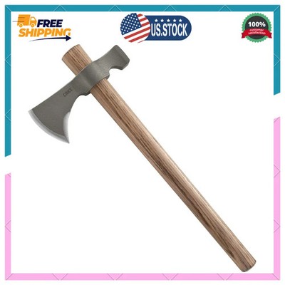 CRKT Woods Chogan T-Hawk Tomahawk 1055 Carbon Steel Hickory Handle 2730