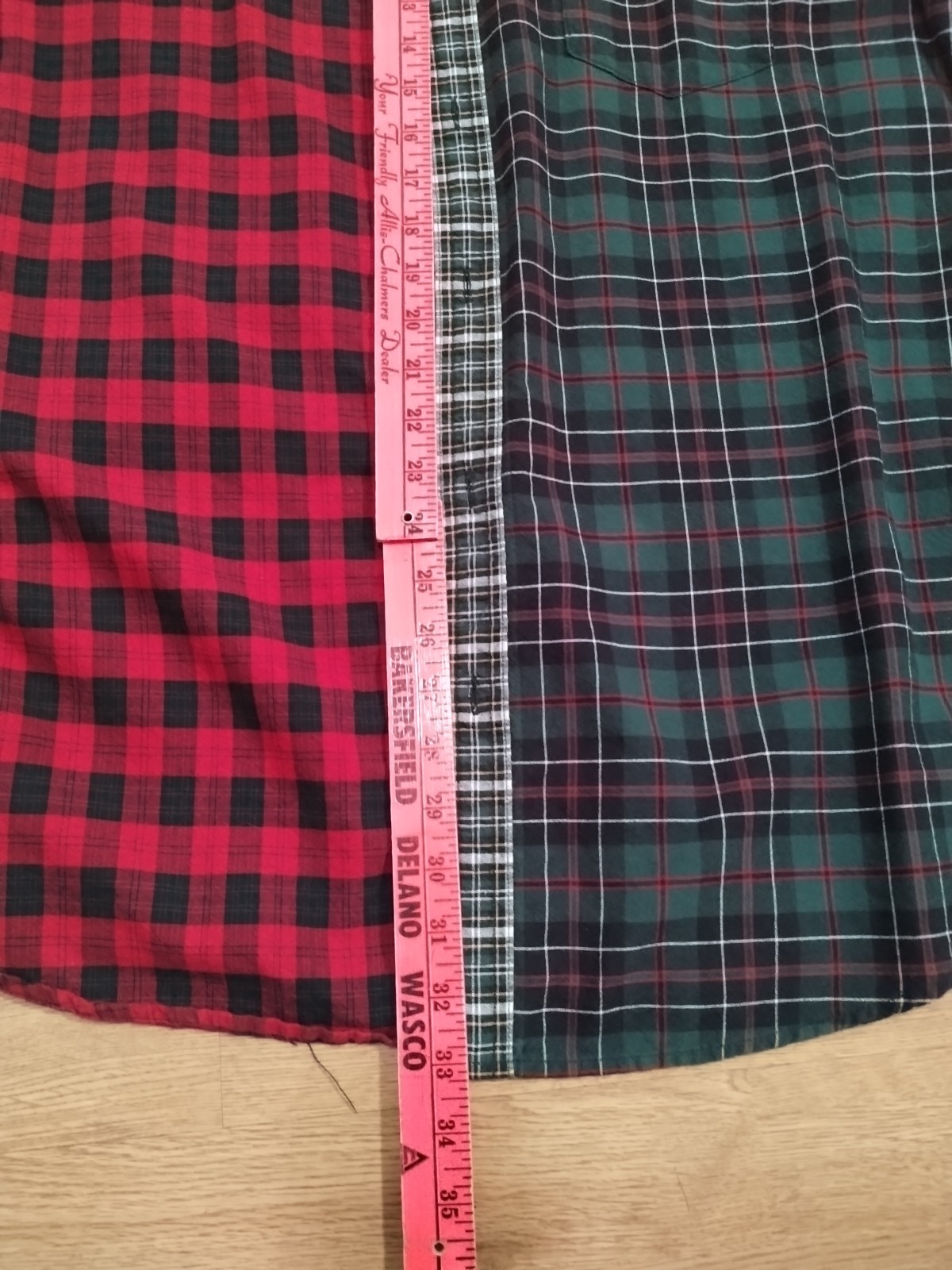 Chaps Flannel Patch Work Button Down Shirt Extra … - image 7