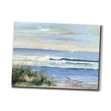 Wexford Home Landscape Picture Canvas Wall Art Print 20L" x 16W" Beach Combers
