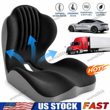 Ergonomic Memory Foam Seat Cushion Back Support Office Chair Car Seat Pillow New Ergonomic Memory Foam Seat Cushion Back Support Office Chair Car Seat Pillow New