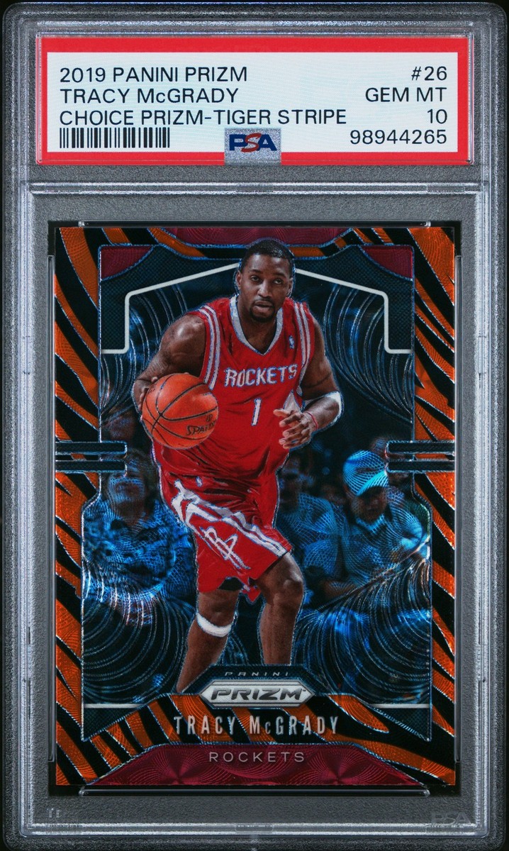 その他 Panini Prizm Minamino Takumi Tiger prizm 2019 PANINI PRIZM CHOICE PRIZM-TIGER STRIPE #26 TRACY MCGRADY PSA