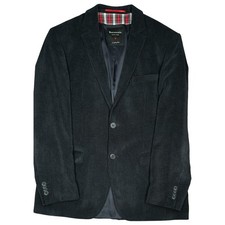 BENVENUTO black 50 L Sakko d. blau Herren Jacke Blazer Business Cord Anzug Party