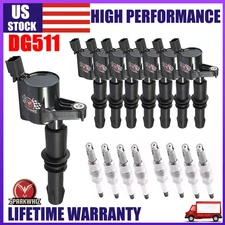 DG511 Ignition Coil + Spark Plug SP546 For 2005-2008 Ford F150 Expedition 5.4 V8