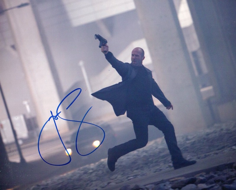Autograph Jason Statham Sexy 8 x 10 Photo Signed with COA