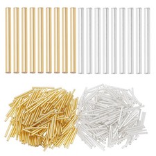 400pcs Extra Long Bugle Beads, 31 34mmx3mm Glass Bugle Beads Tube Seed Bead Craf