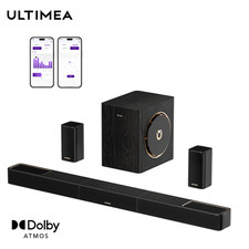 Ultimea Skywave X40 5.1.2 Dolby Atmos Soundbar w/ Wireless Sub eARC 4K HDR 530W