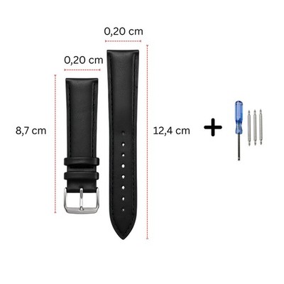 Echtleder Uhrenarmband 18 20 22 24mm braun schwarz Dornschließe Herren Damen Uhr
