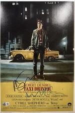 MARTIN SCORSESE & ROBERT DENIRO SIGNED TAXI DRIVER AUTOGRAPH 12x18 PHOTO BAS COA