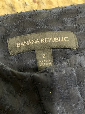 NWT Banana Republic Navy Sheer Panel Tea Dress Size 2 MSRP $178