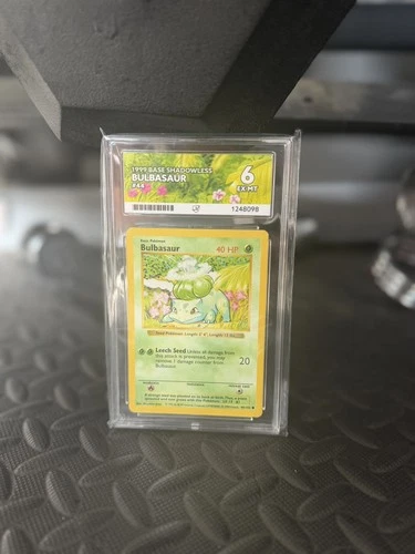 Pokemon TCG - Bulbasaur 1999 Base Set SHADOWLESS 44/102 -  ACE 6