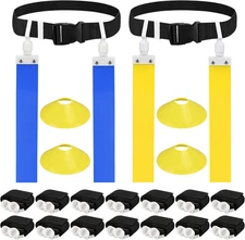 Flag Football Belt, 2Pcs Adjustable Flag Football Belt with Belt and Flags, for 