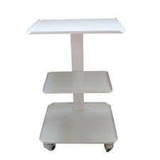 3-Tier Offical Equipment Trolly Medical Storage Cart with Wheels Steel