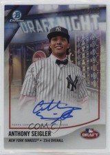 2018 Bowman Draft Draft Night Auto 53/99 Anthony Seigler #DNA-AS Auto sc2