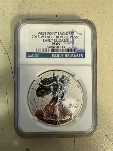 2013-W Silver Eagle $1 ~ West Point Set ~ NGC PF69 Reverse Proof ER