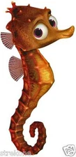Walt Disney Pixar SHELDON The Sea Horse Finding NEMO Window Cling Sticker Decal