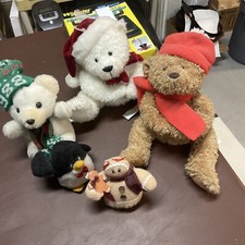 Christmas Plush Stuffed Animals 5 Different Ones