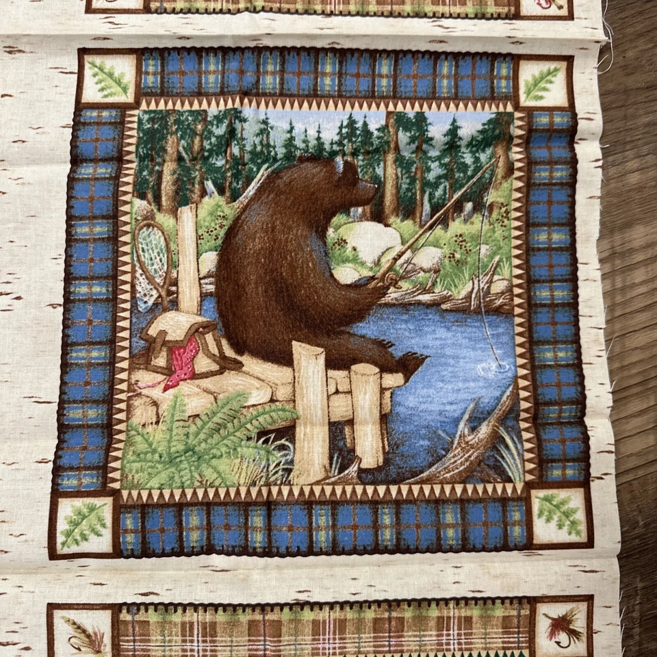 Panel de tela "Catch of the Day" algodón acolchado/tela colgante Foto 4 de 4