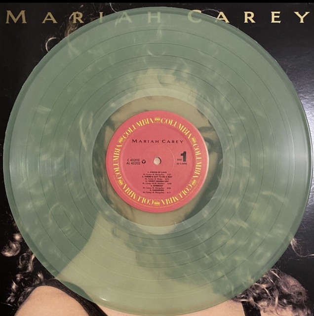 Mariah Carey Self Titled LP Walmart Glass Bottle Vinyl Record for