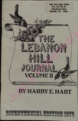 Vintage Booklet The Lebanon Journal Vol 2 Harry E. Hart Bicentennial Ed. 1976