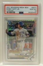Bobby Witt Jr. 2021 Bowman Mega Box Mojo Refractor KC Royals PSA 10 GEM Mint 