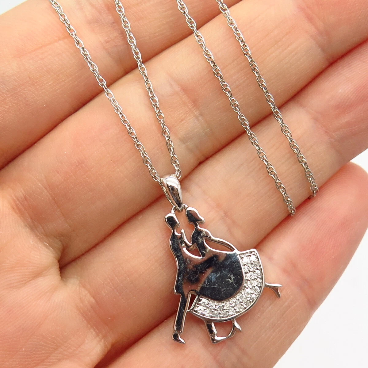 Couple pendant hotsell silver