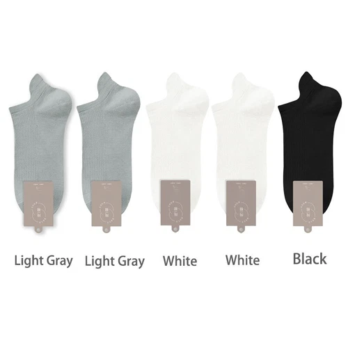 5Pairs High Quality 96% Cotton Men Socks Breathable Mesh Summer Anti-bacterial - Picture 19 of 35