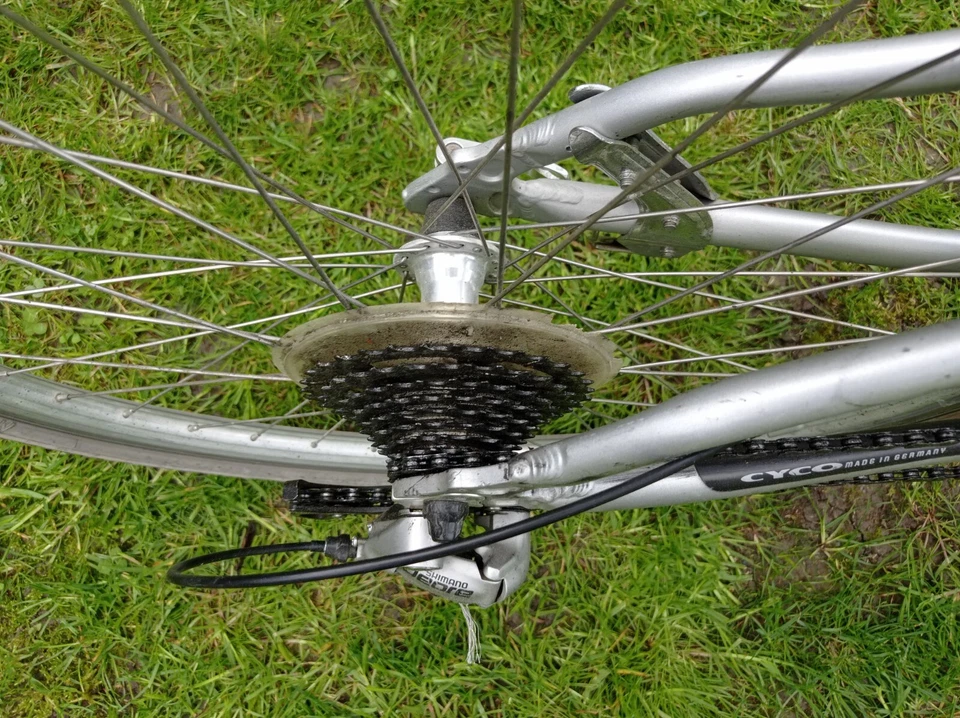 Cyco Mtb Fully Citybike in grau rot 27-Gang - Bild 3 von 4