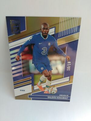40 Kalidou Koulibaly Panini  Donruss Elite Fifa 2022-23 Parallel Gold Disco /10