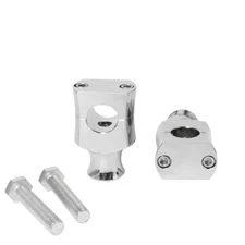 1'' Inch Handlebar Risers Clamp Chrome For Harley Fatboy Dyna Sportster Touring