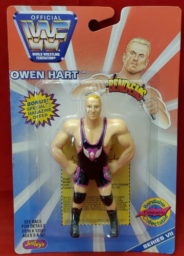 Owen Hart Bend-Ems WWF 1997 Just Toys 4.5
