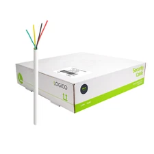 500ft 22/4 Unshielded CCA Security Alarm Control Wire Stranded PVC Jacket White