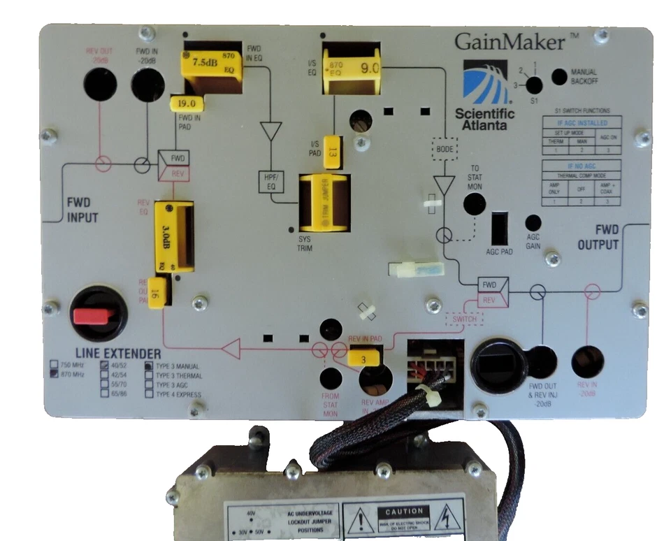 思科科学 亚特兰大 GAINMAKER 线扩展器 电缆系统 放大器 带电源 — 第 3/4 张图片