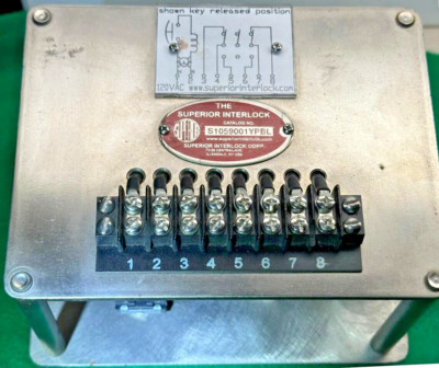 SUPERIOR INTERLOCK KIT S1059001YPBL LOCK ACTUATED ELECTRICAL SWITCH