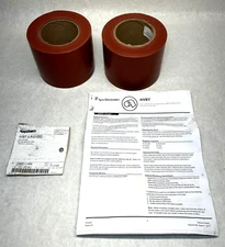 NEW (2-Pack) Raychem HVBT-4-R-01(B2) High Voltage Bus Tape 4” Wide x 25 ft. Roll