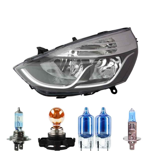 Halogen Scheinwerfer Frontscheinwerfer Links H1 FüR Renault Clio IV Inkl. Lampen-image
