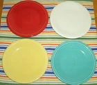 Fiesta 7" Salad Plate ~U-PICK~ White Light Yellow Turquoise ~