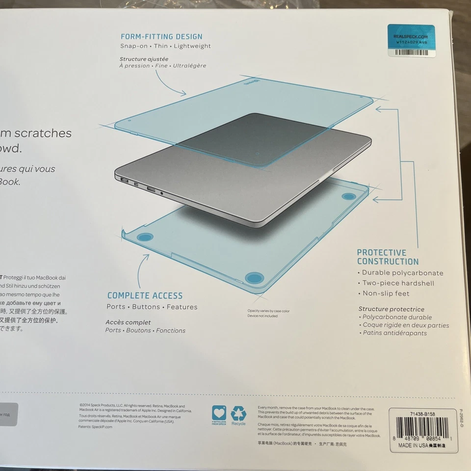 Funda rígida Speck Products SmartShell para MacBook Air 11 pulgadas portátil Wild Sal Foto 3 de 3