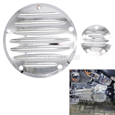 Chrome Engine Derby Timer Clutch Timing Covers For Harley Dyna Softail Touring