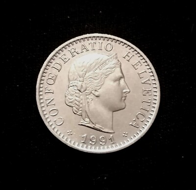 SWITZERLAND - 20 Rappen 1991 (HELVETICA) High Grade | eBay