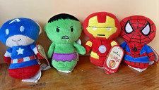 Hallmark Itty Bittys Lot Captain America Spiderman Iron Man Hulk New with Tags