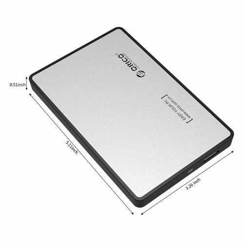 Caddy de gabinete de disco duro externo Orico 2.5" USB 3.0 para disco duro/ssd SATA de 2.5 pulgadas - Imagen 6 de 6